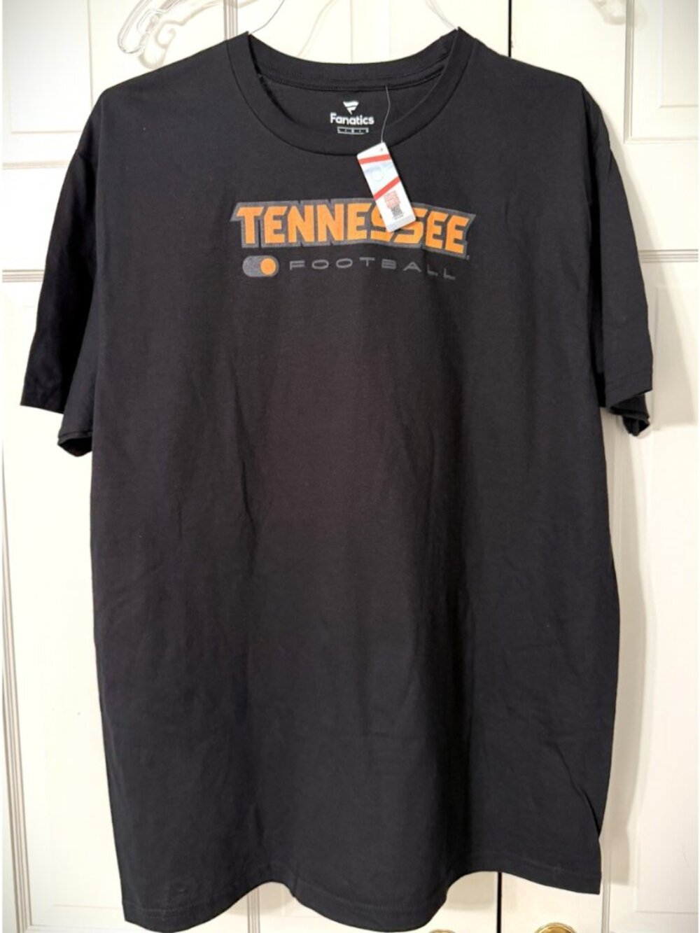 Fanatics Tennessee Vols Football Black Tee Shirt Men's size Large